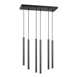 Emibig Pendelleuchte Selter Stahl Schwarz | Geeignet für 6x G9 - Max 8W