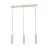 Eglo Pendelleuchte Caminia Stahl Geschliffen 3x4.7W 3x345lm - 830 Warmweiß | IP20 - Inkl. 3x GU10