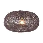 Good&Mojo Deckenleuchte Arizona Rattan Burgundy S | Geeignet für 1x E27 